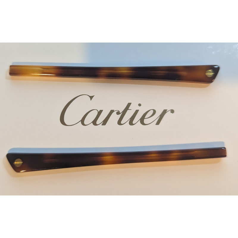 Manchons Cartier Ecaille vis doré