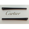 Manchons Cartier Noir vis platine