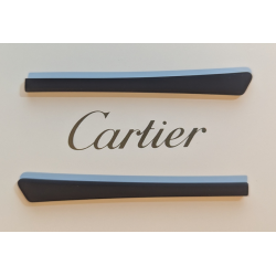 Manchons Cartier en gomme noire