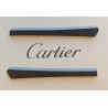 Manchons Cartier en gomme noire